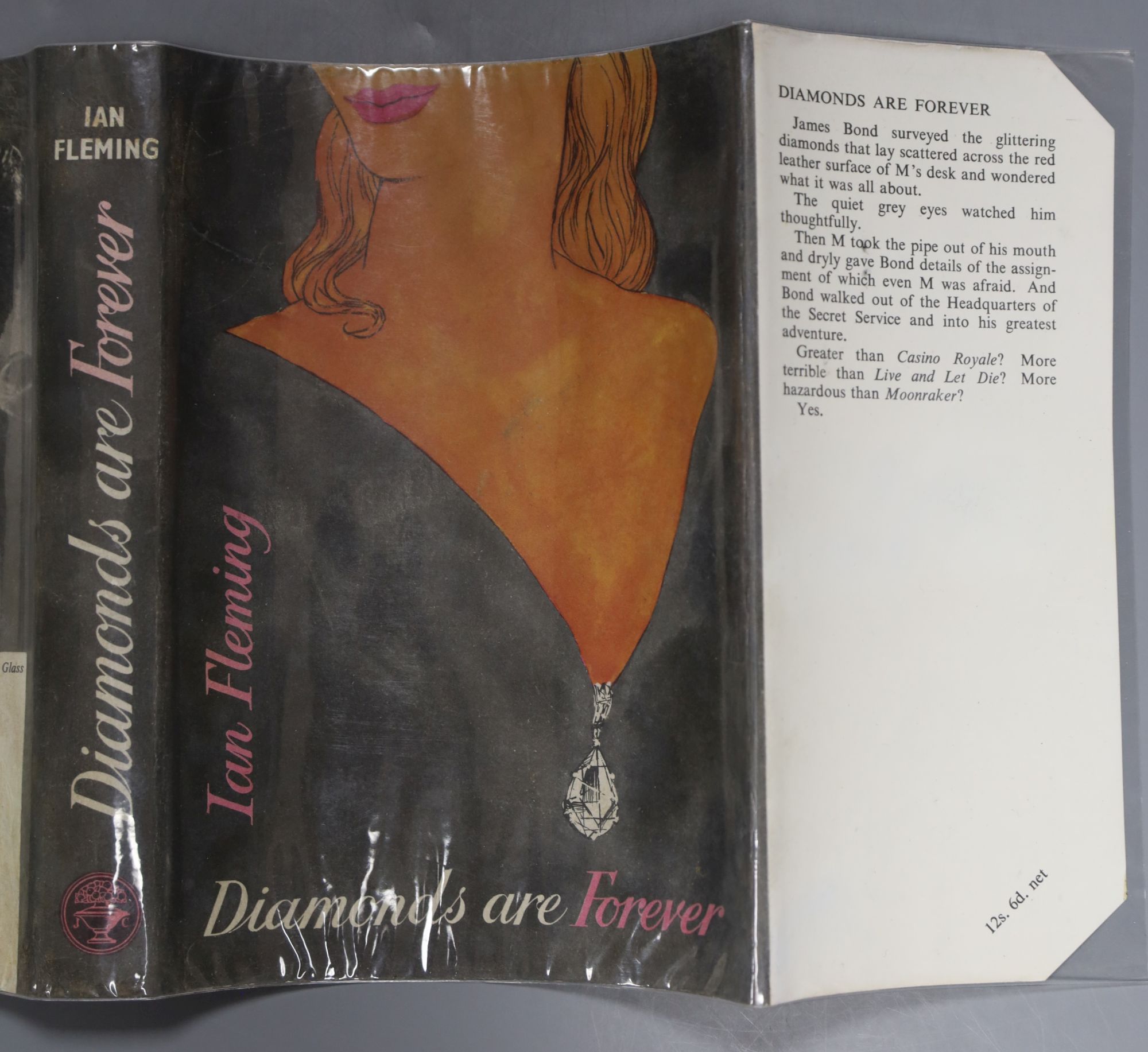 Fleming, Ian - Diamonds Are Forever, 1st edition, d/wrapper, 1956